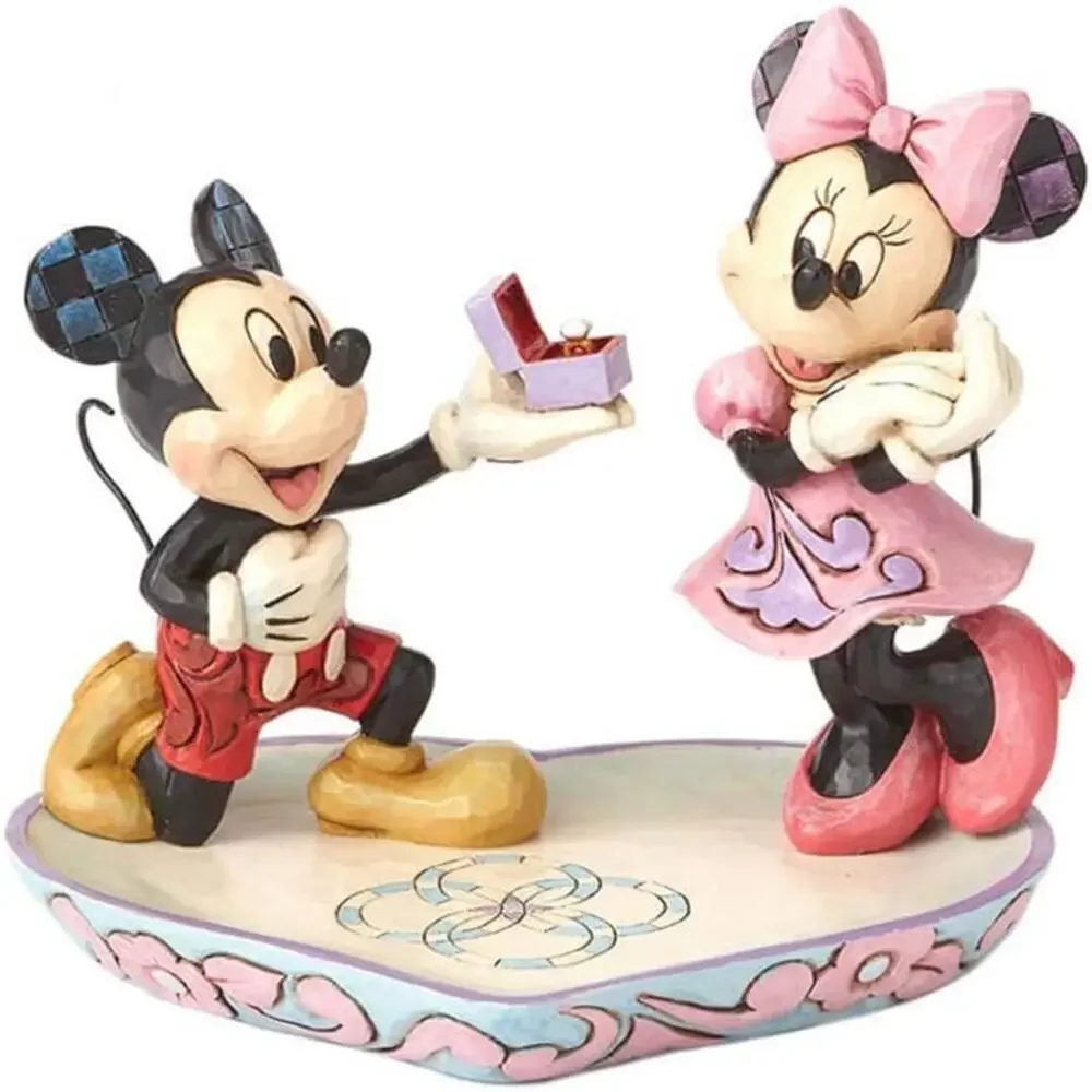Disney Mickey and Minnie Figurine - Red, Pink, Black - Picture 1 of 5
